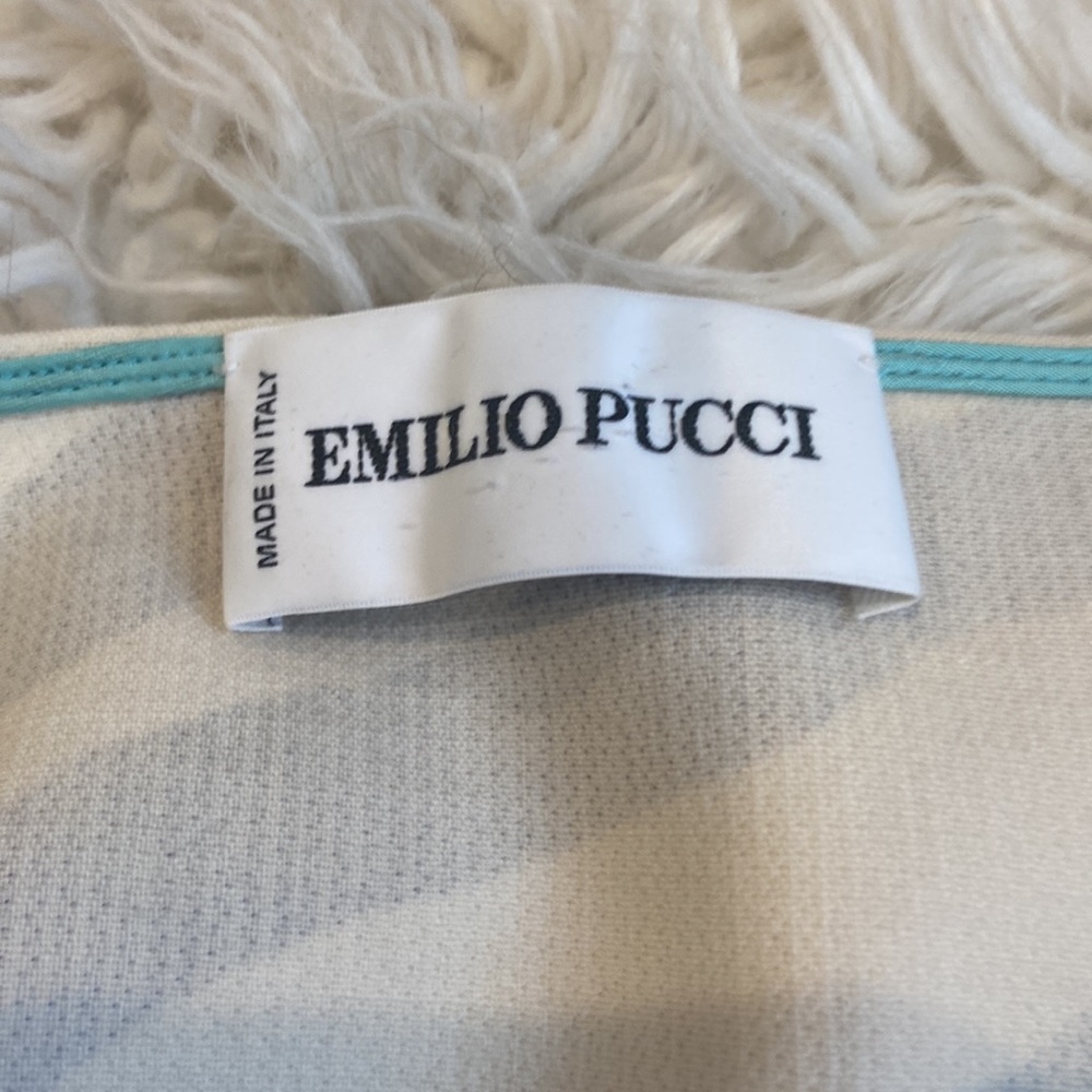 Emilio Pucci Black and Cream Zebra-Print Midi Dress - Picture 8 of 9